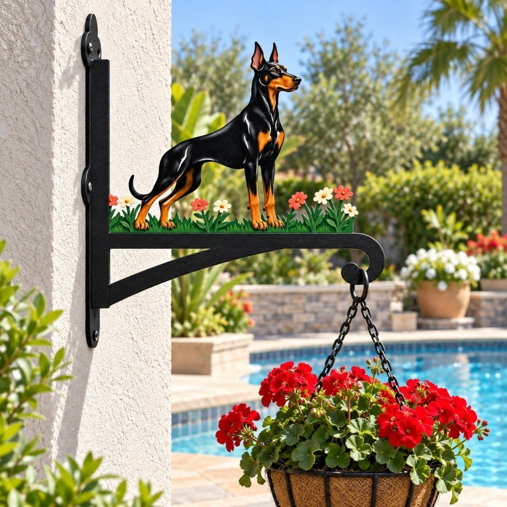 Hanging Basket Bracket – Doberman Pinscher
