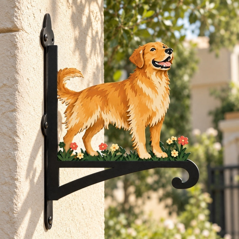 Hanging Basket Bracket – Golden Retriever