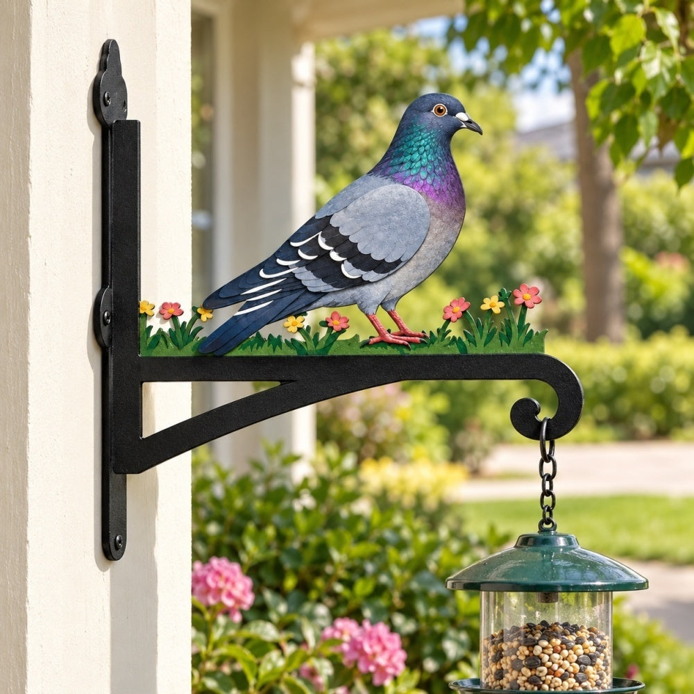Hanging Basket Bracket – Peace Dove Bird