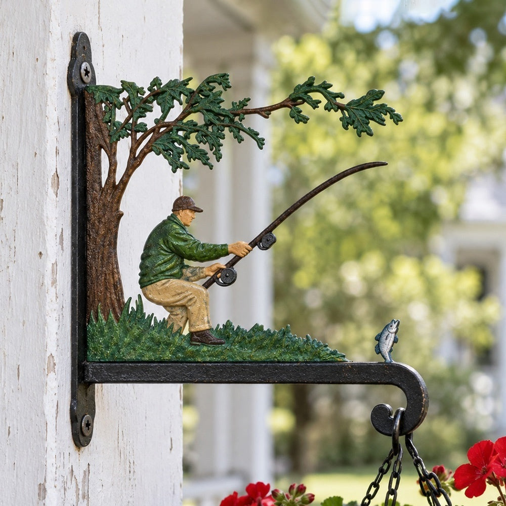 Hanging Basket Bracket – Fisherman Fishing
