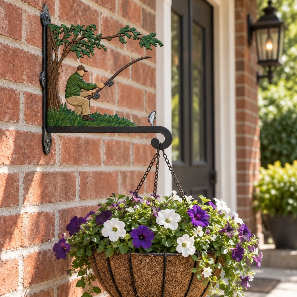 Hanging Basket Bracket – Fisherman Fishing