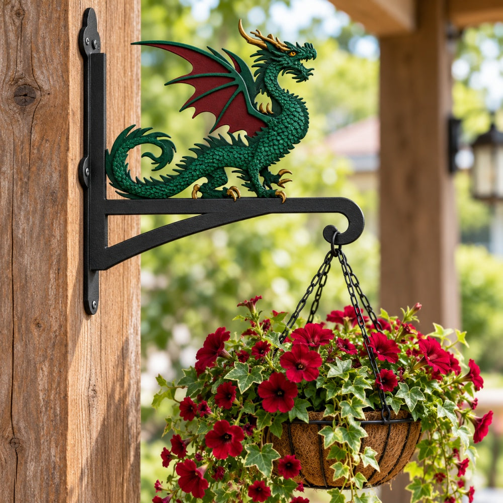 Hanging Basket Bracket – Gothic Dragon