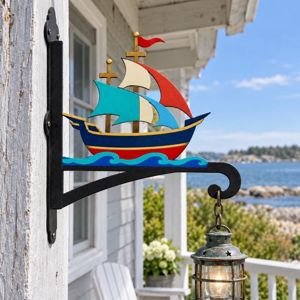 Hanging Basket Bracket – Sailing Ship