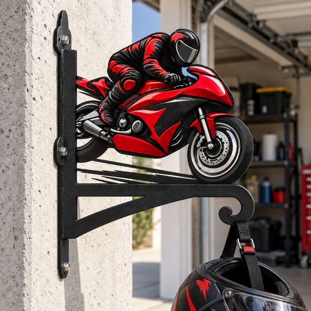 Hanging Basket Bracket – Sportbike Motorcycle Racing Rider