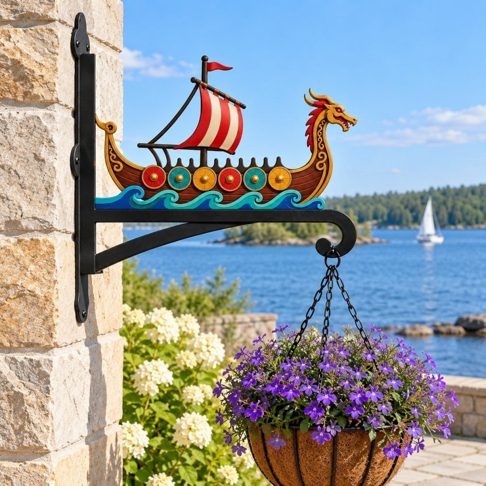 Hanging Basket Bracket – Viking Longship