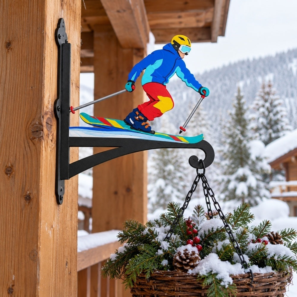 Hanging Basket Bracket – Downhill Skier