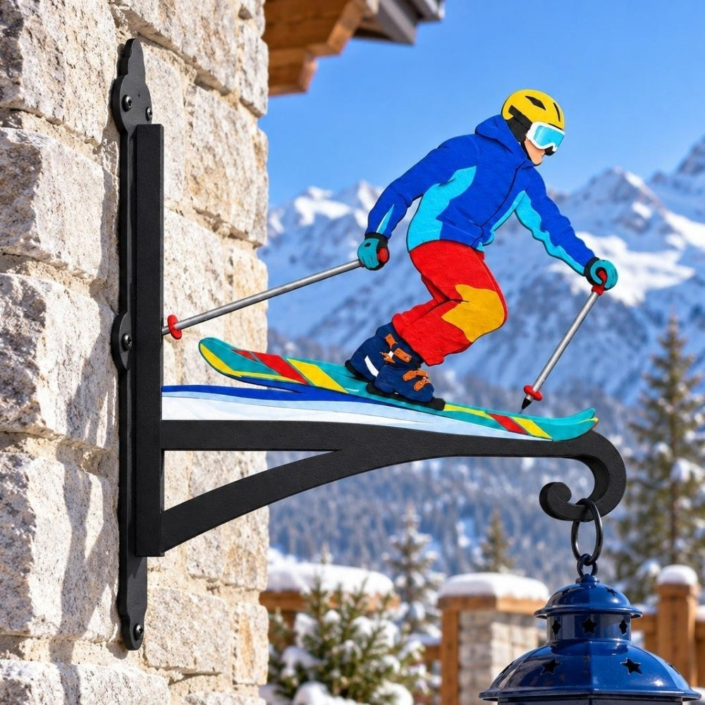 Hanging Basket Bracket – Downhill Skier