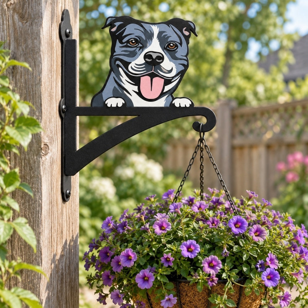 Hanging Basket Bracket – Staffordshire Bull Terrier