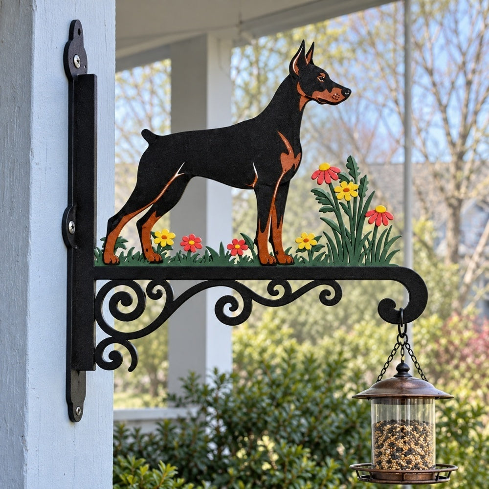 Hanging Basket Bracket – Doberman Pinscher