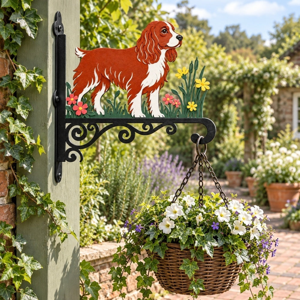 Hanging Basket Bracket – English Springer Spaniel