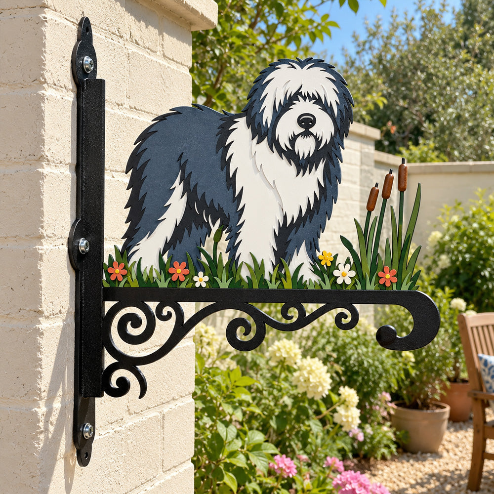 Hanging Basket Bracket – Old English Sheepdog
