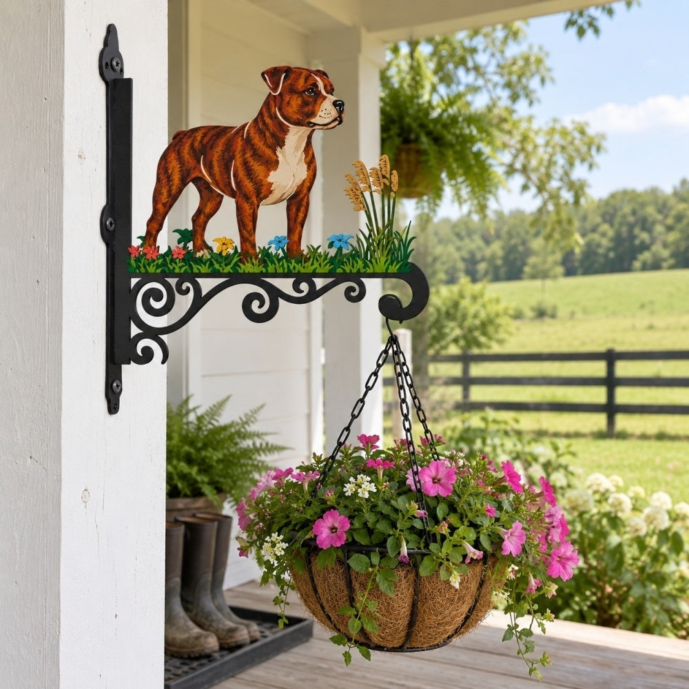 Hanging Basket Bracket – Staffordshire Bull Terrier