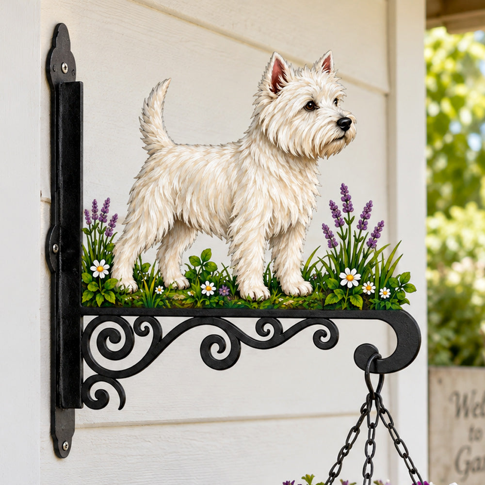 Hanging Basket Bracket – West Highland White Terrier
