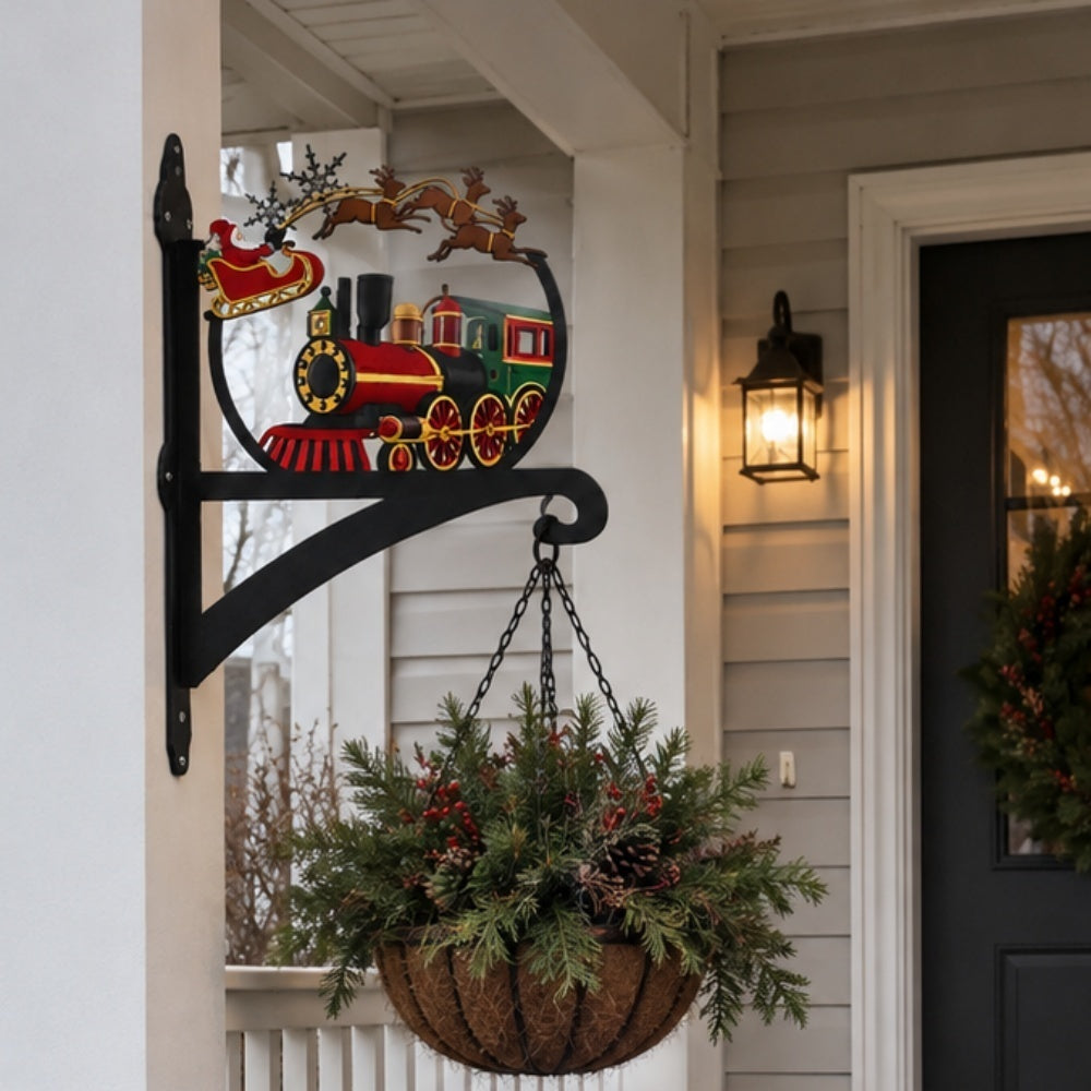 Hanging Basket Bracket – Christmas Train