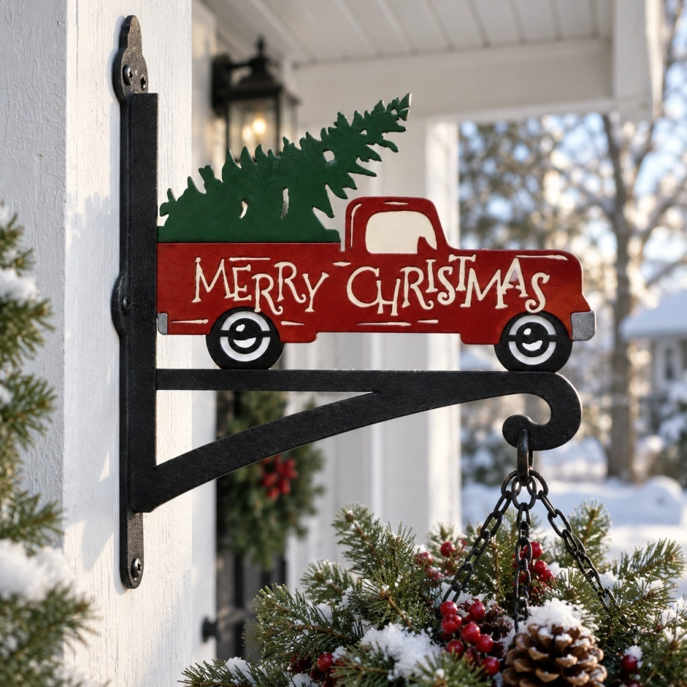 Hanging Basket Bracket – Merry Christmas Truck