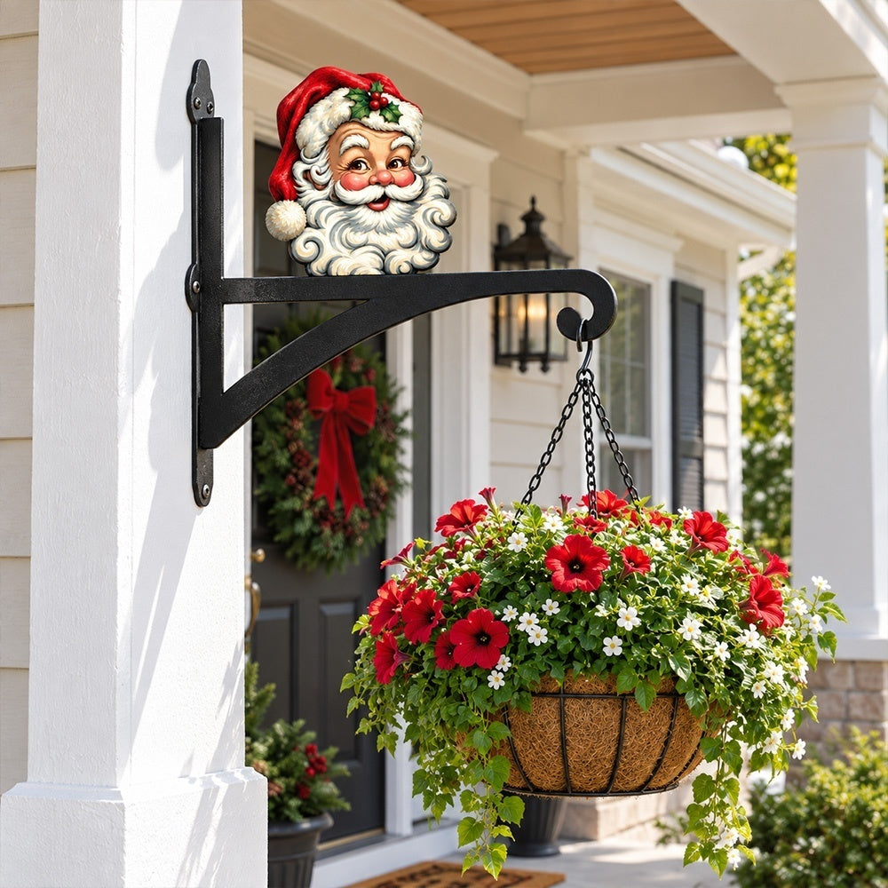 Hanging Basket Bracket – Santa Claus