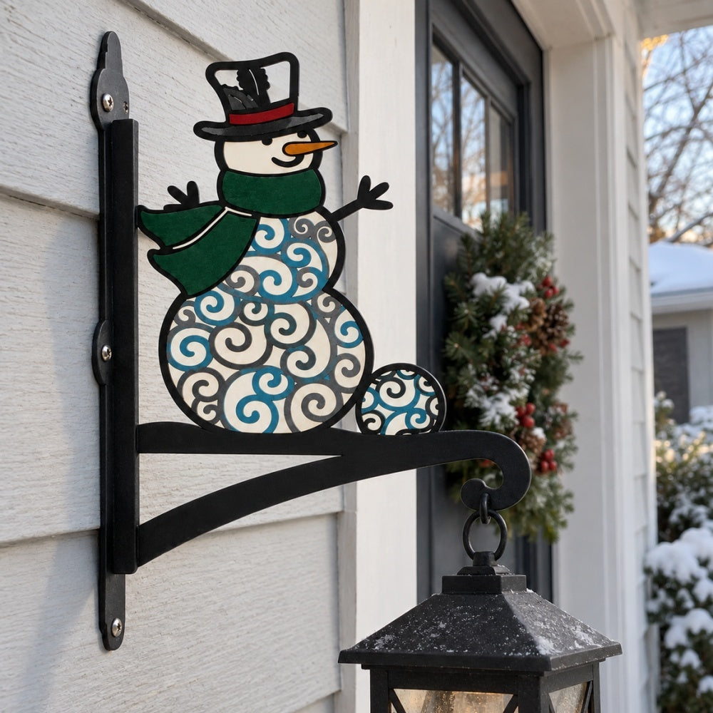 Hanging Basket Bracket – Snowman