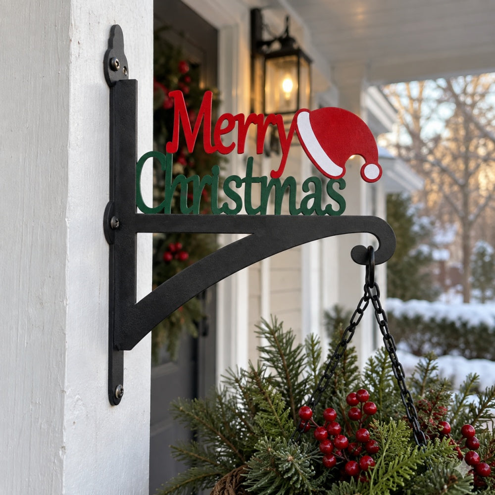 Hanging Basket Bracket – Merry Christmas