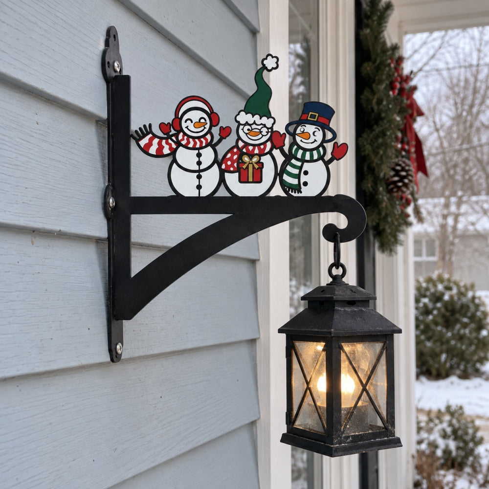 Hanging Basket Bracket – Snowmen