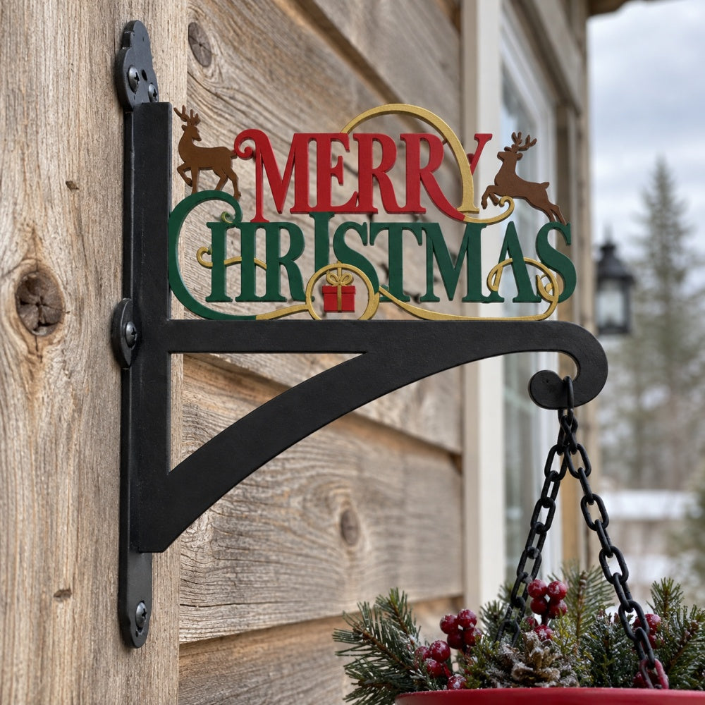 Hanging Basket Bracket – Merry Christmas