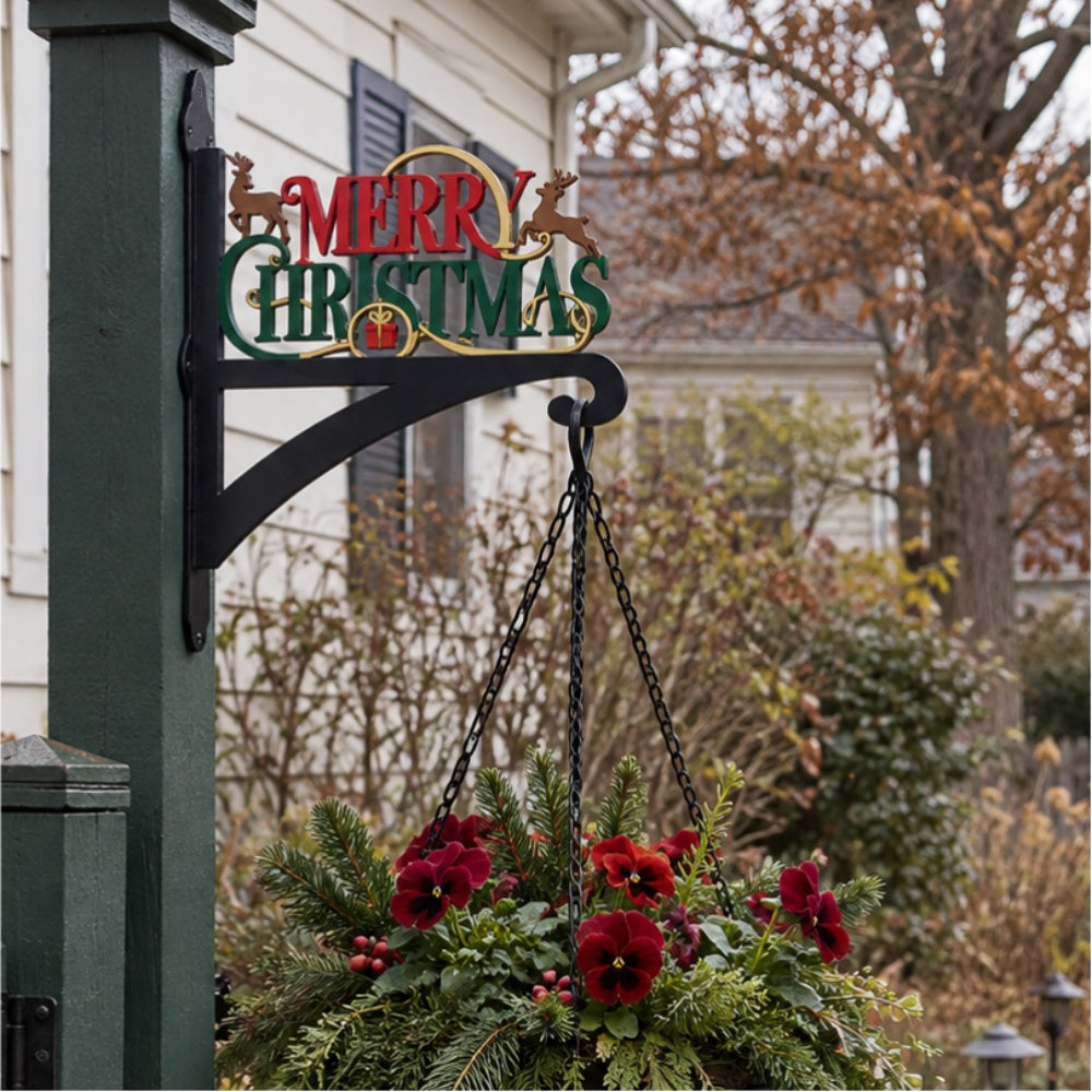 Hanging Basket Bracket – Merry Christmas