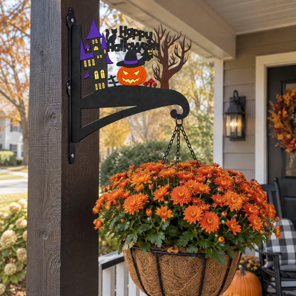 Hanging Basket Bracket – Happy Halloween