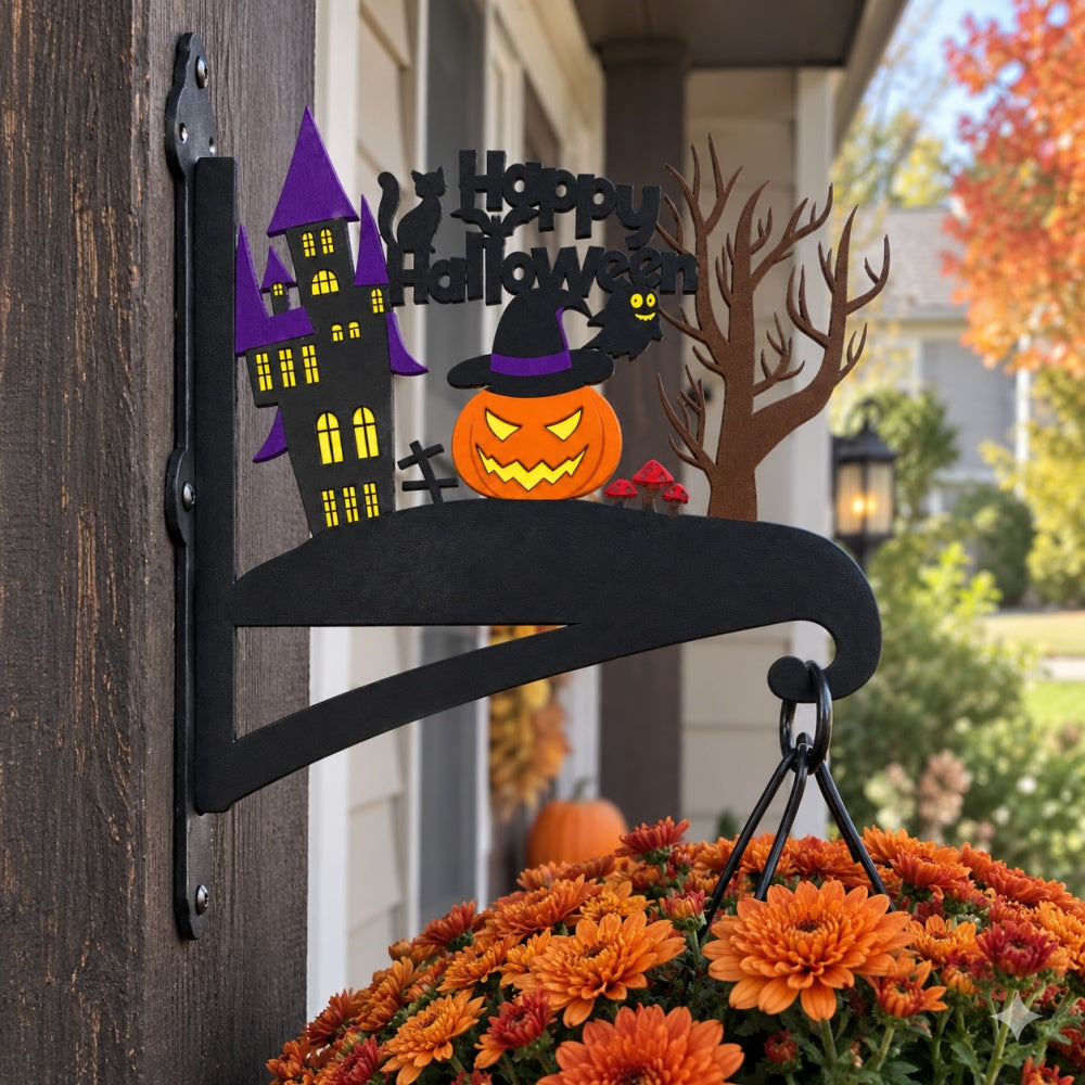 Hanging Basket Bracket – Happy Halloween