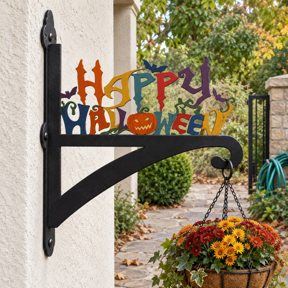 Hanging Basket Bracket – Happy Halloween