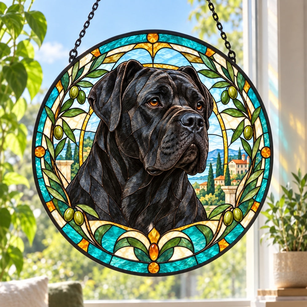 Stained Glass Suncatcher – Cane Corso