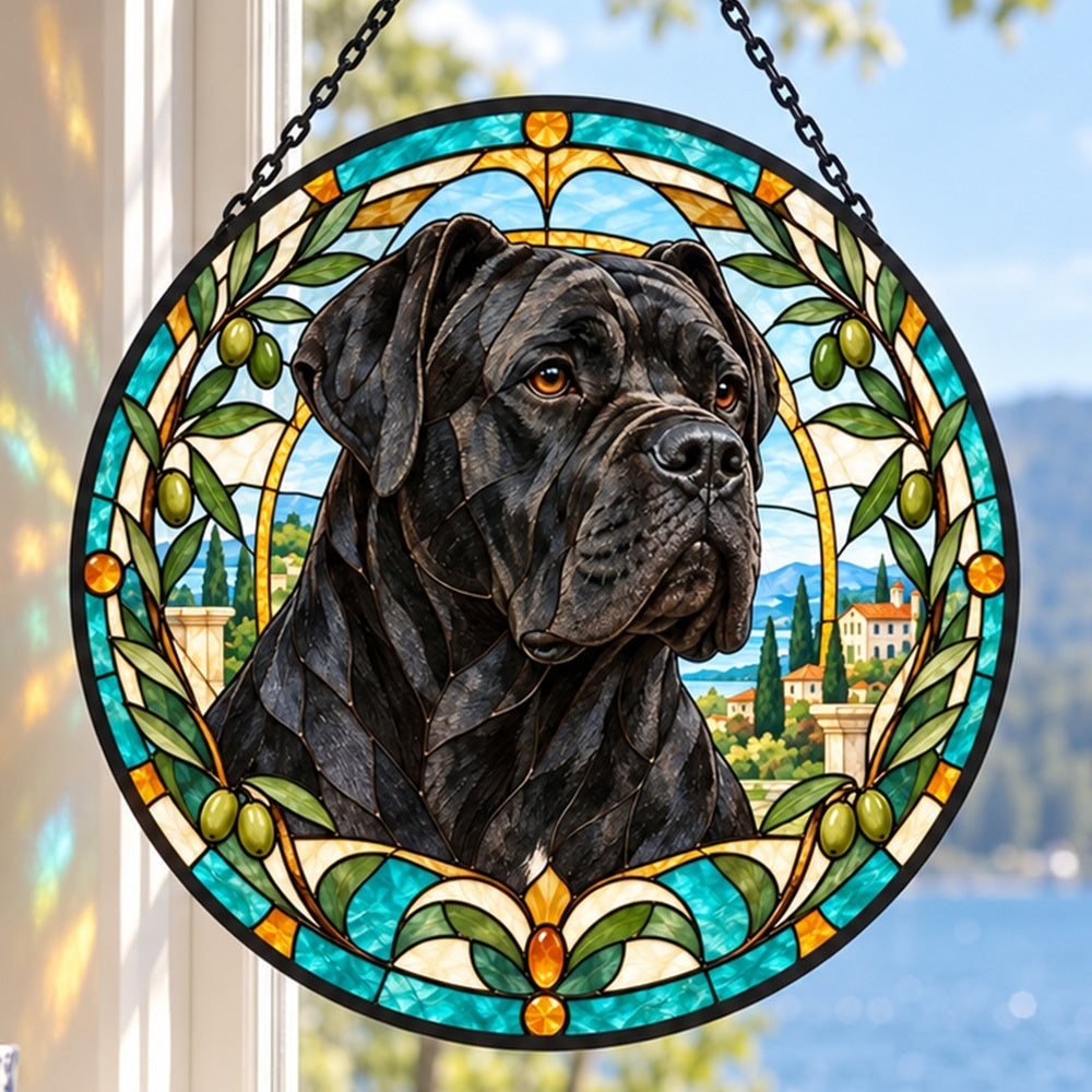 Stained Glass Suncatcher – Cane Corso