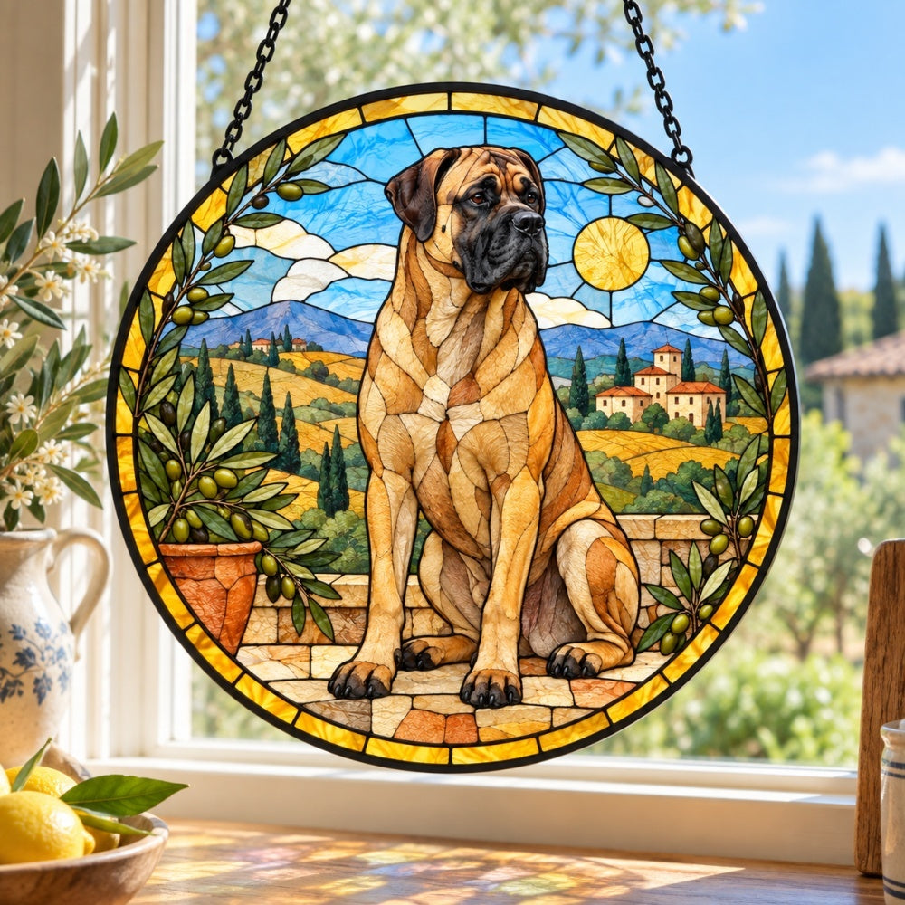 Stained Glass Suncatcher – Cane Corso