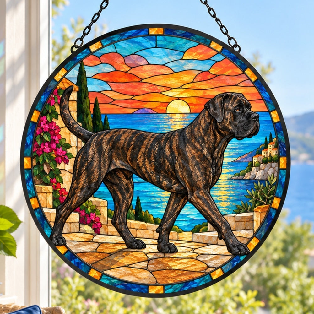 Stained Glass Suncatcher – Cane Corso
