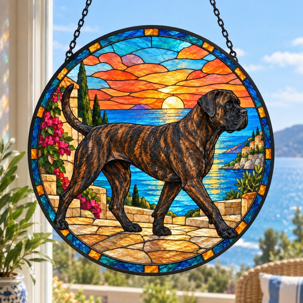 Stained Glass Suncatcher – Cane Corso