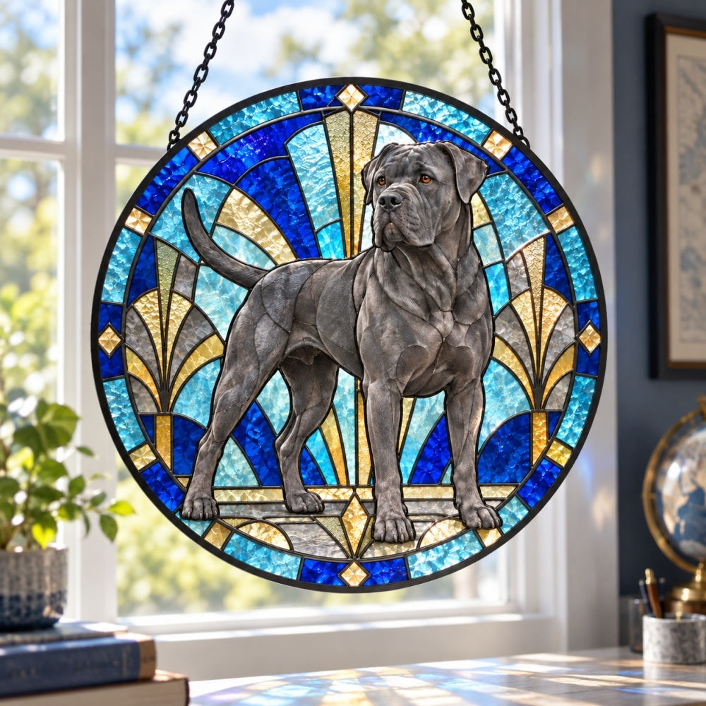 Stained Glass Suncatcher – Cane Corso