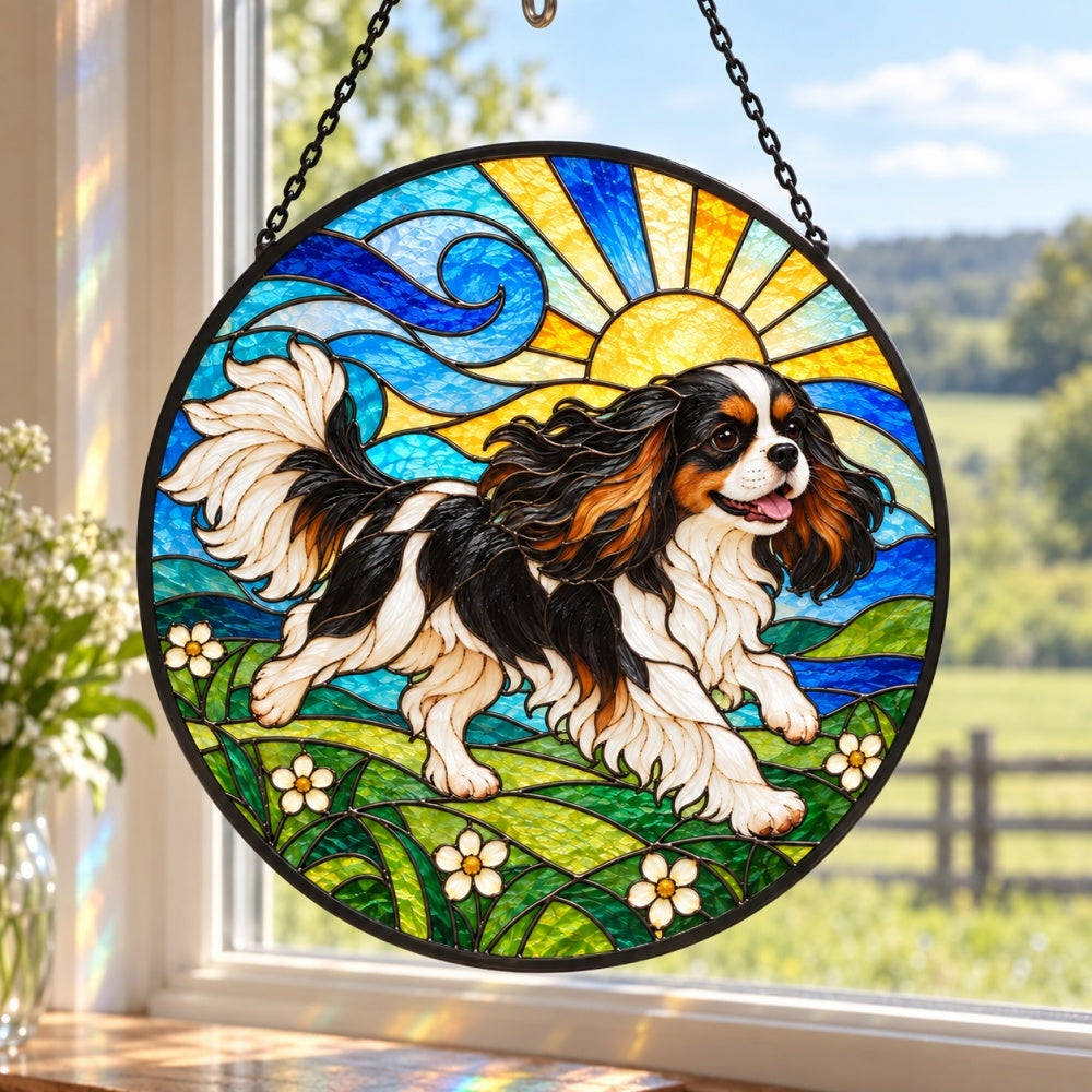 Stained Glass Suncatcher – Cavalier King Charles Spaniel