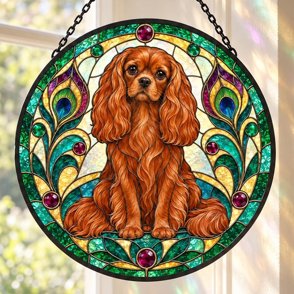 Stained Glass Suncatcher – Cavalier King Charles Spaniel