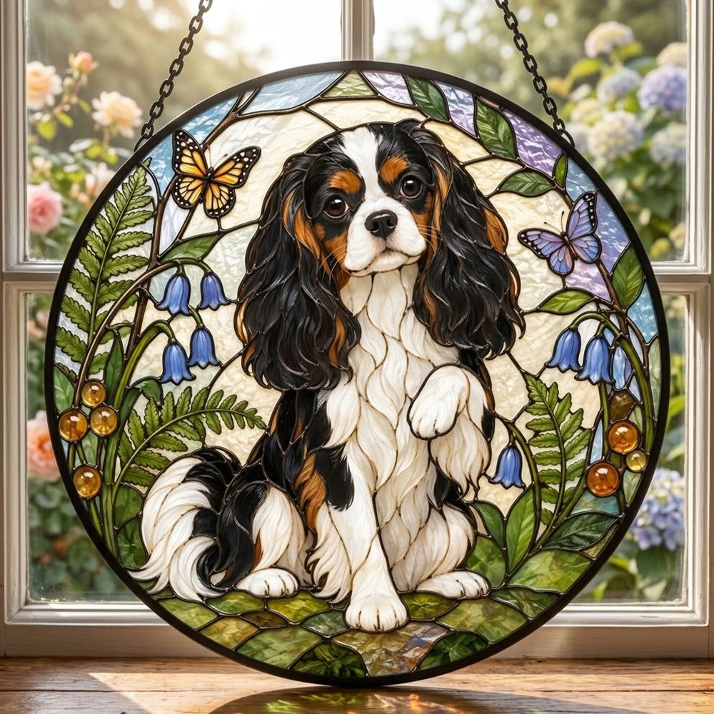Stained Glass Suncatcher – Cavalier King Charles Spaniel