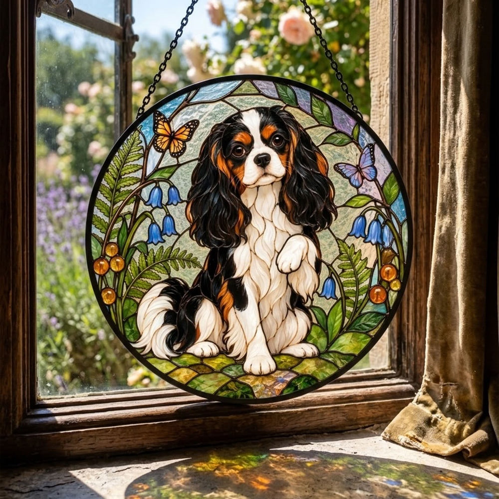Stained Glass Suncatcher – Cavalier King Charles Spaniel