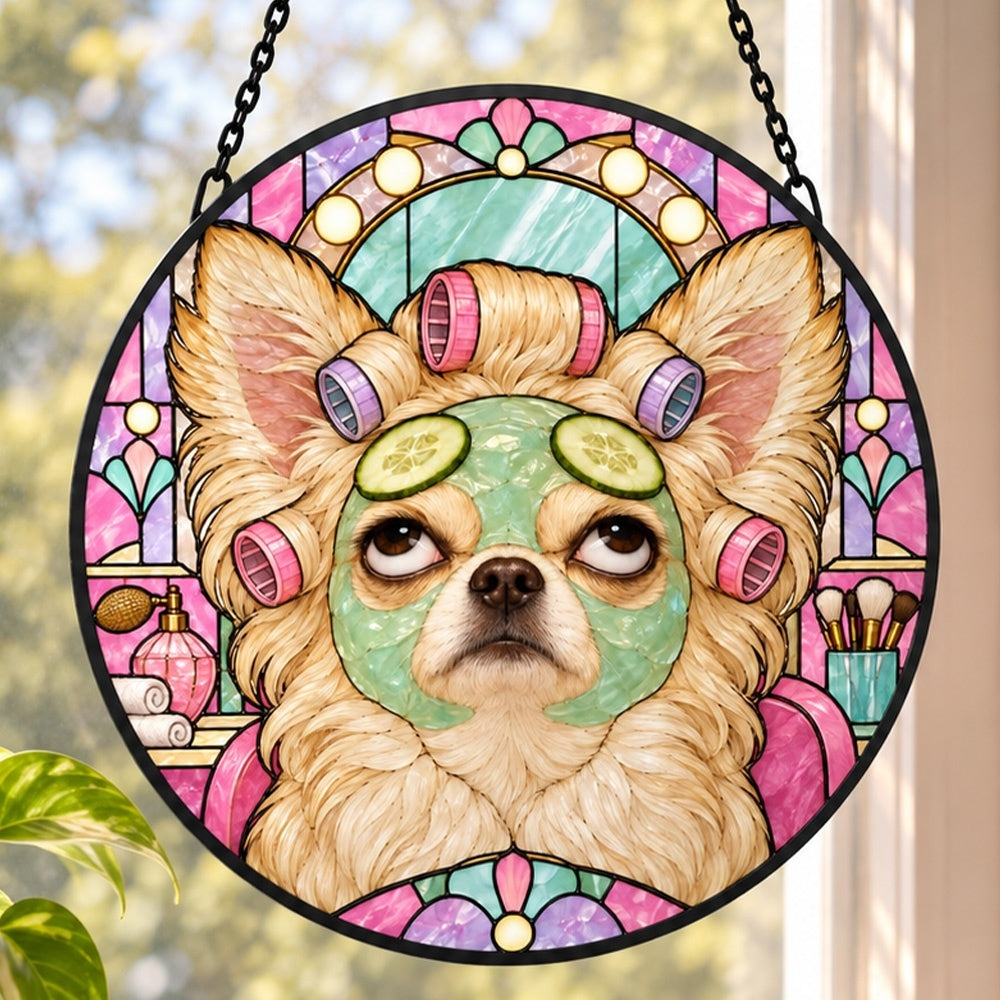 Stained Glass Suncatcher – Chihuahua