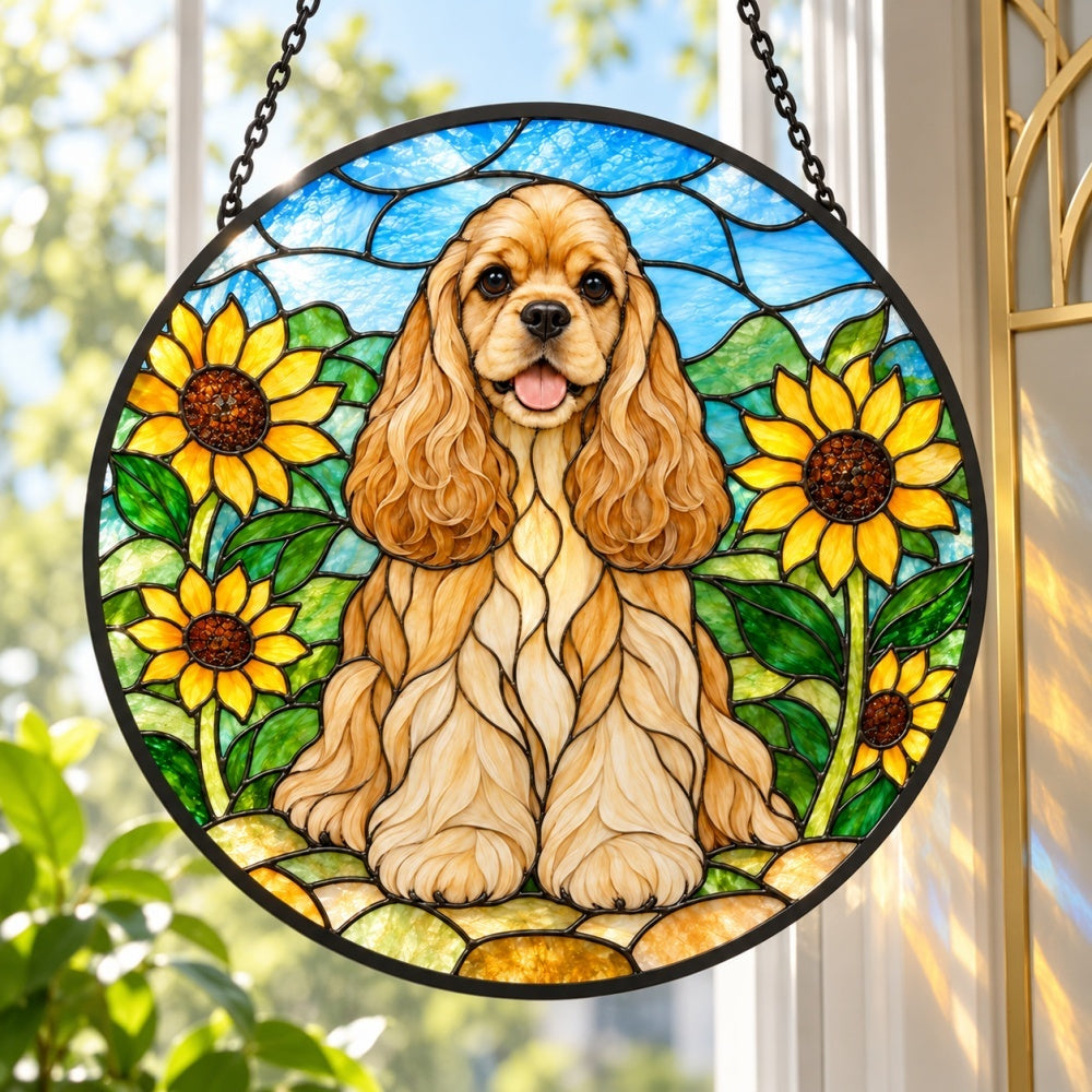 Stained Glass Suncatcher – Cocker Spaniel