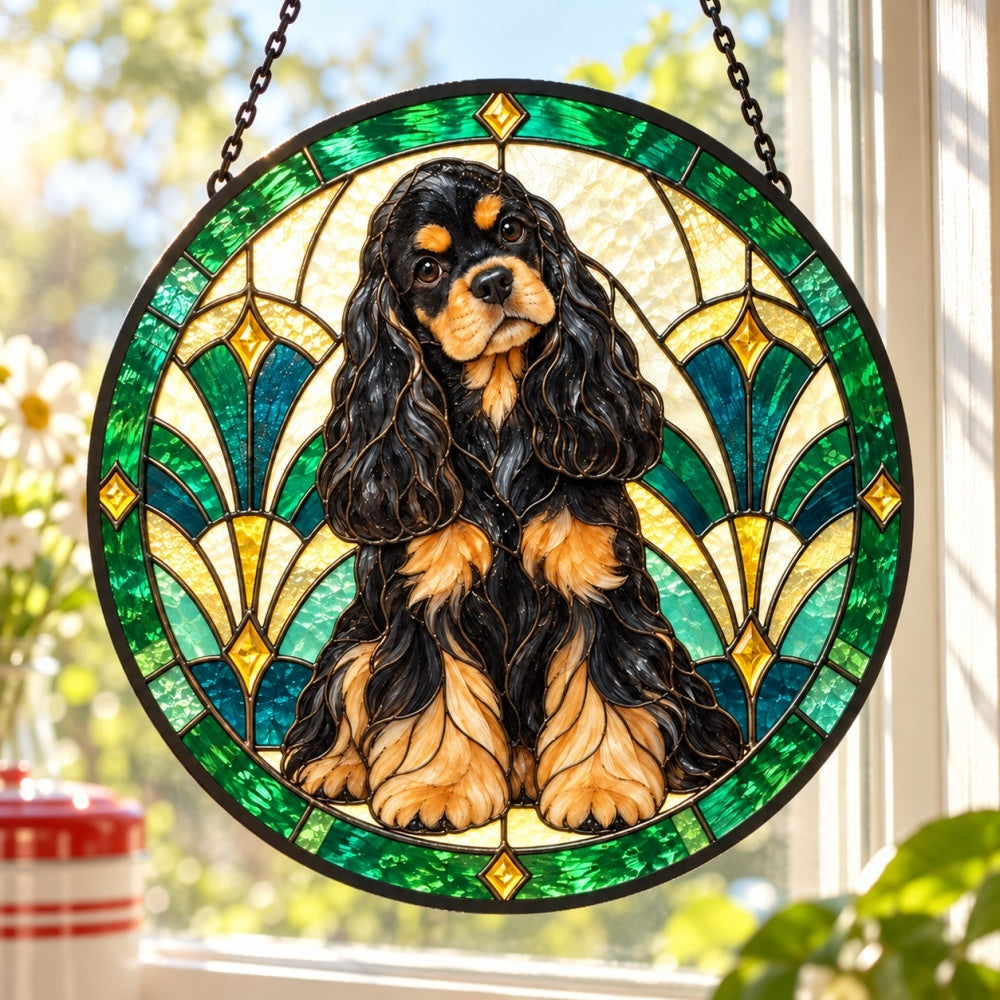 Stained Glass Suncatcher – Cocker Spaniel