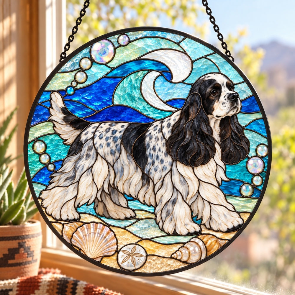 Stained Glass Suncatcher – Cocker Spaniel