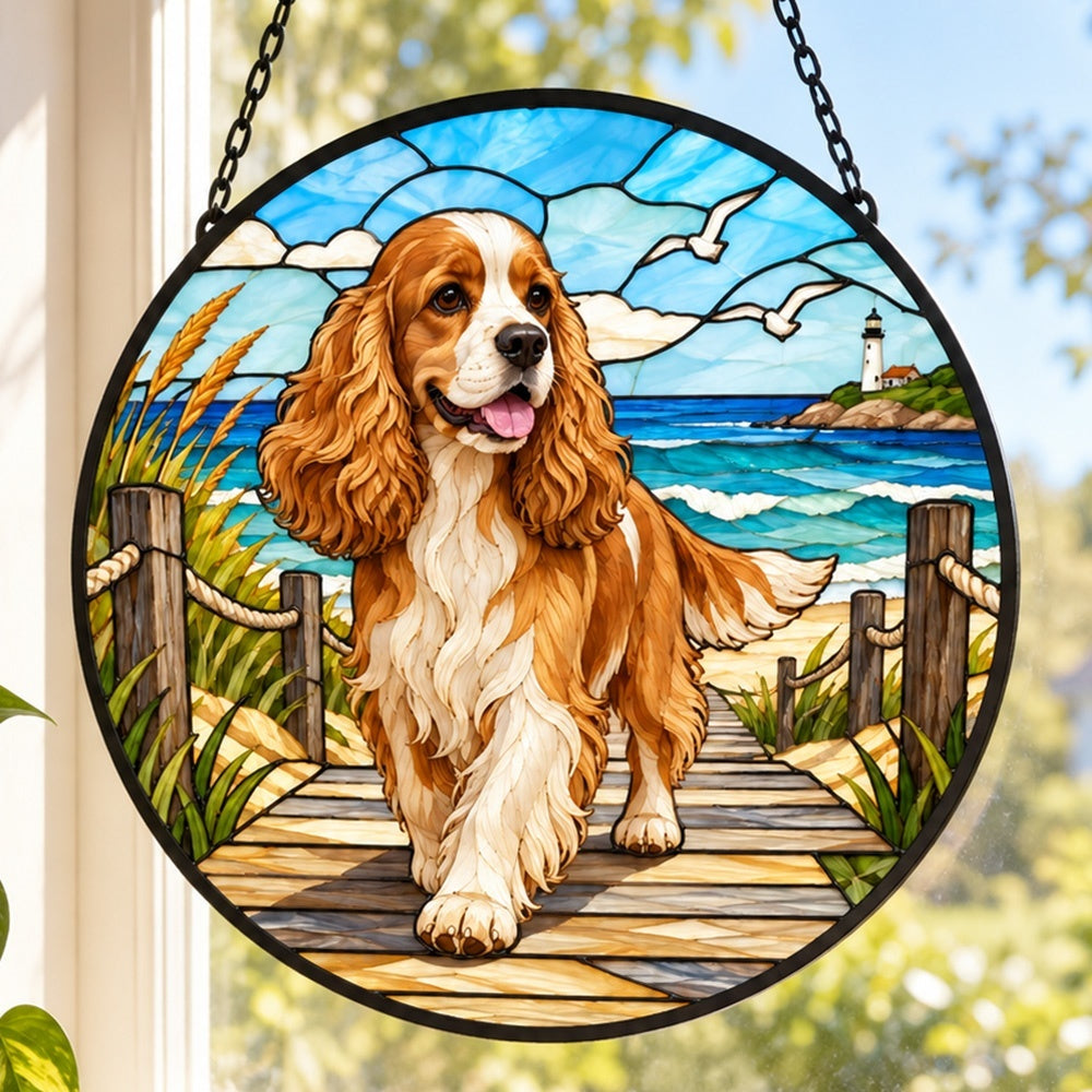 Stained Glass Suncatcher – Cocker Spaniel