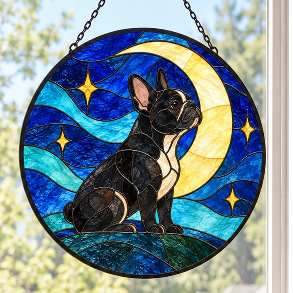 Stained Glass Suncatcher – French Bulldog