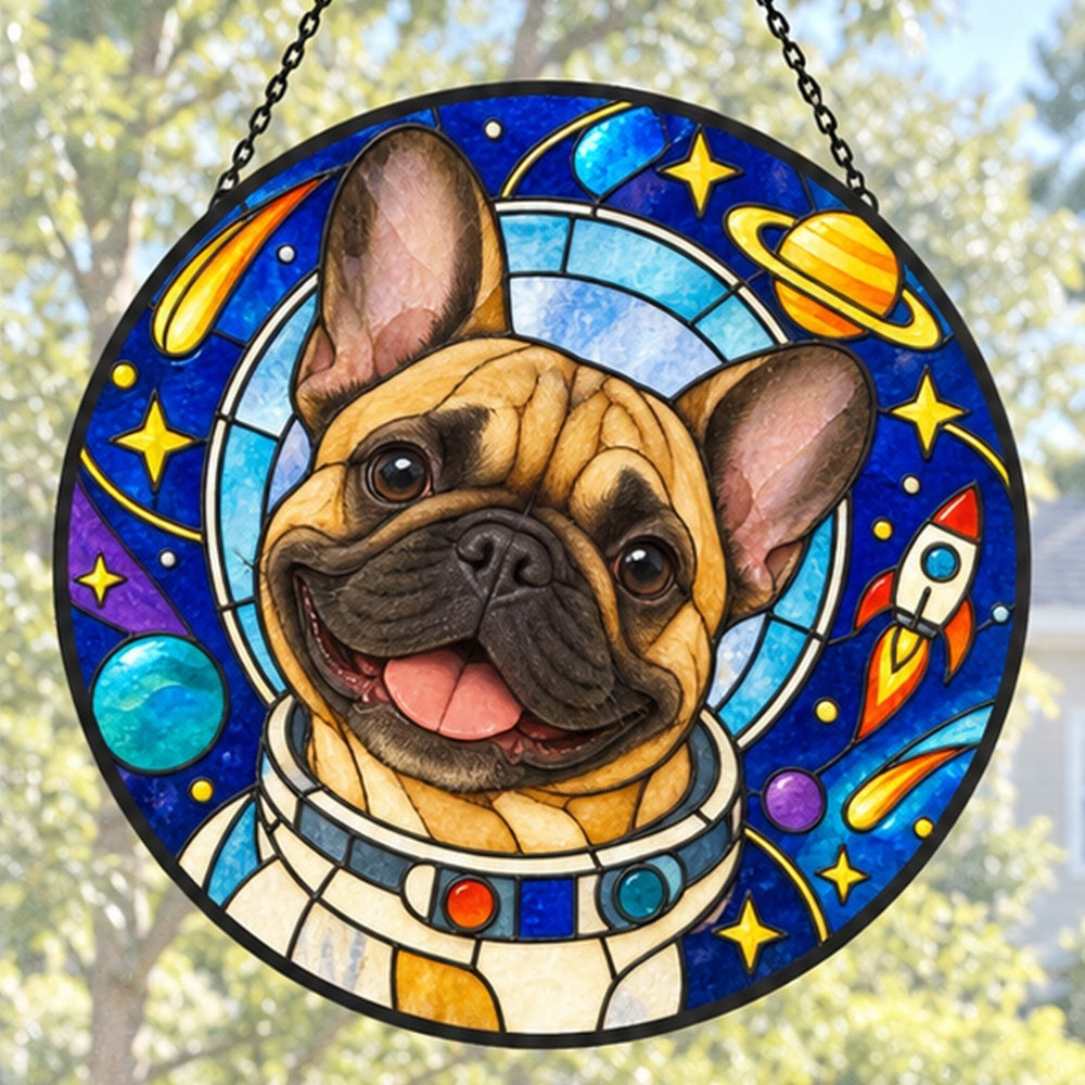 Stained Glass Suncatcher – French Bulldog