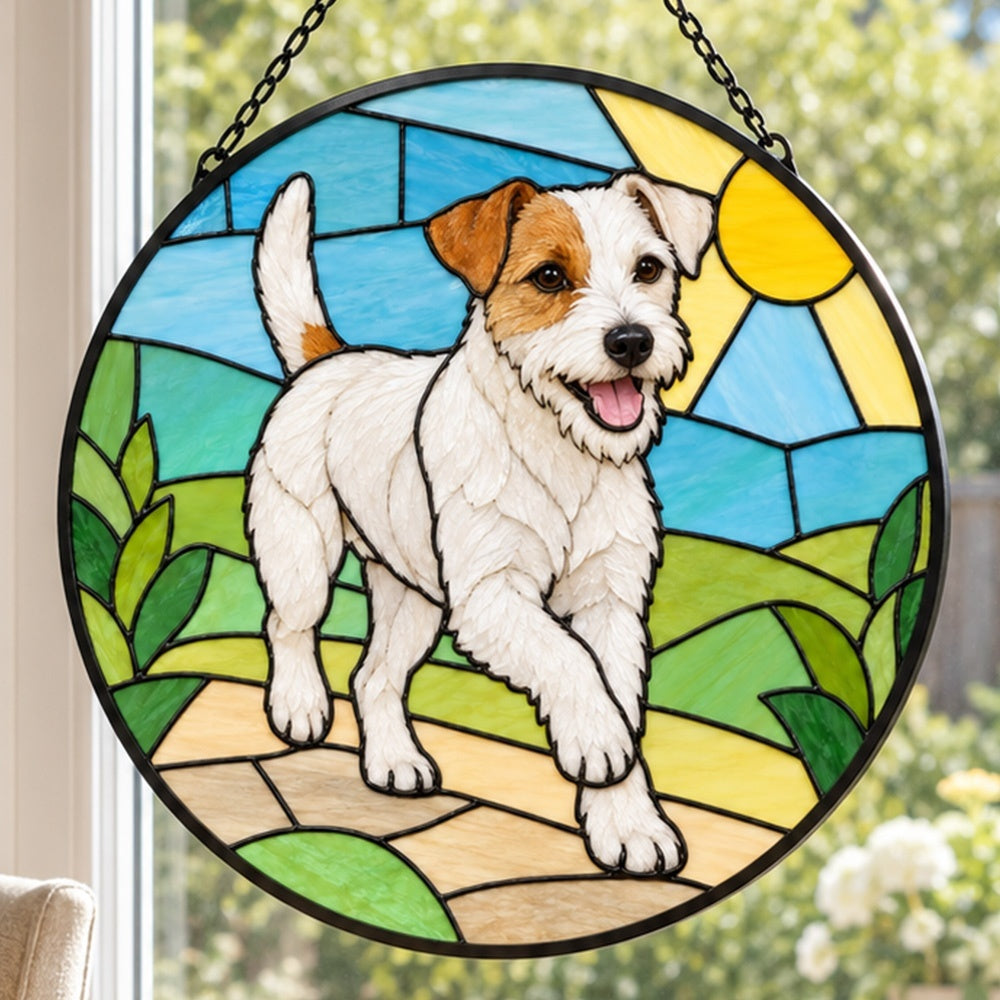 Stained Glass Suncatcher – Jack Russell Terrier