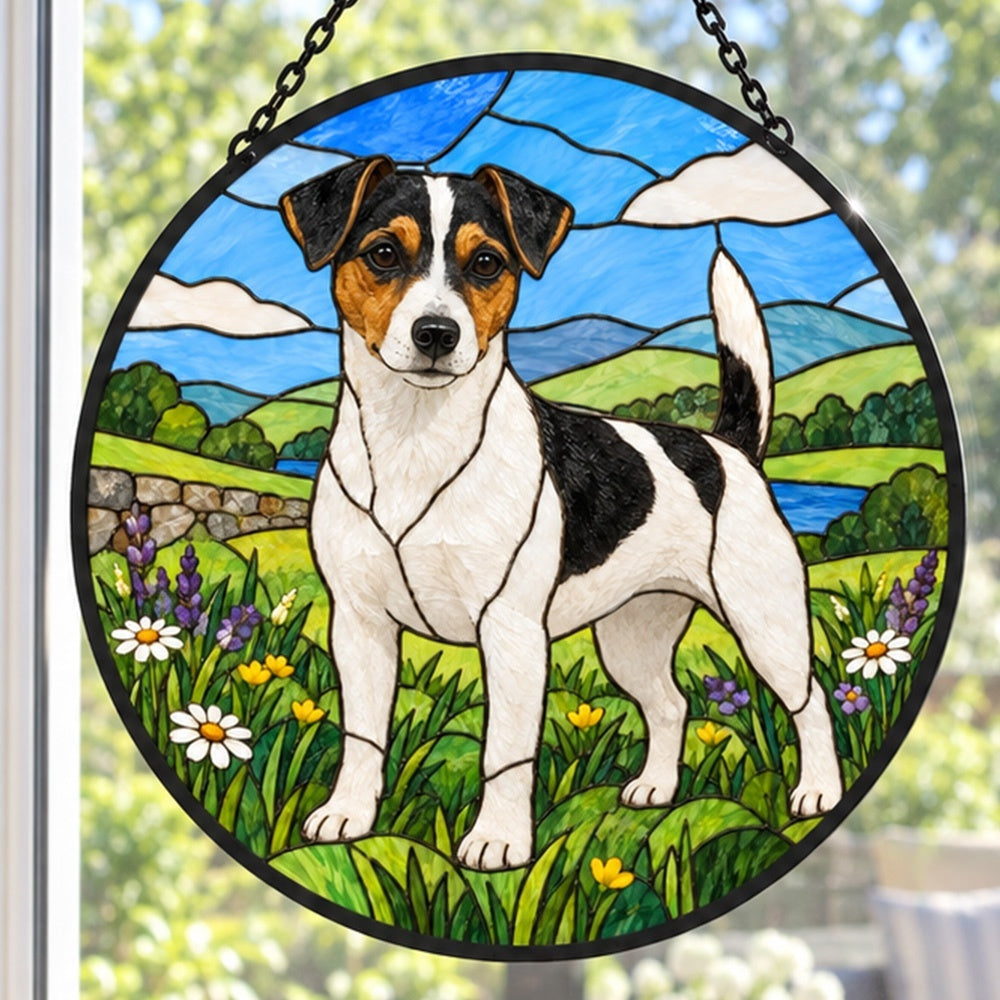 Stained Glass Suncatcher – Jack Russell Terrier