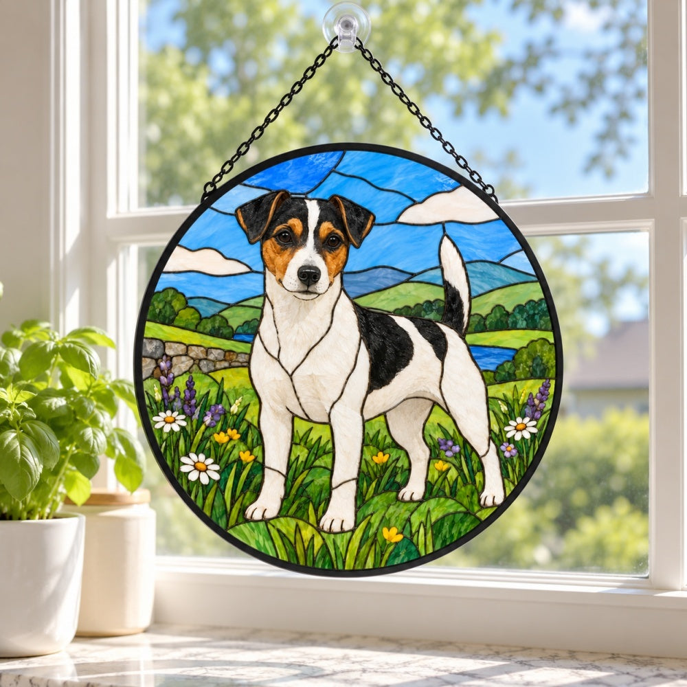 Stained Glass Suncatcher – Jack Russell Terrier