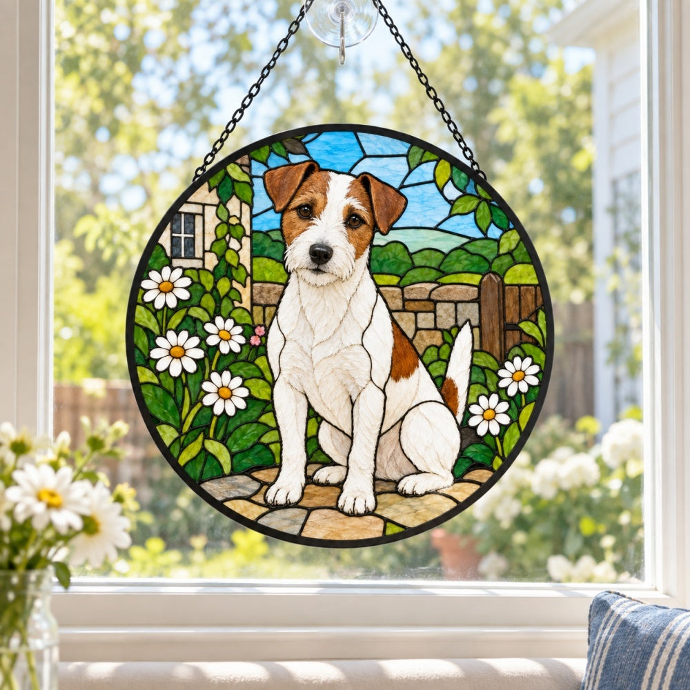 Stained Glass Suncatcher – Jack Russell Terrier