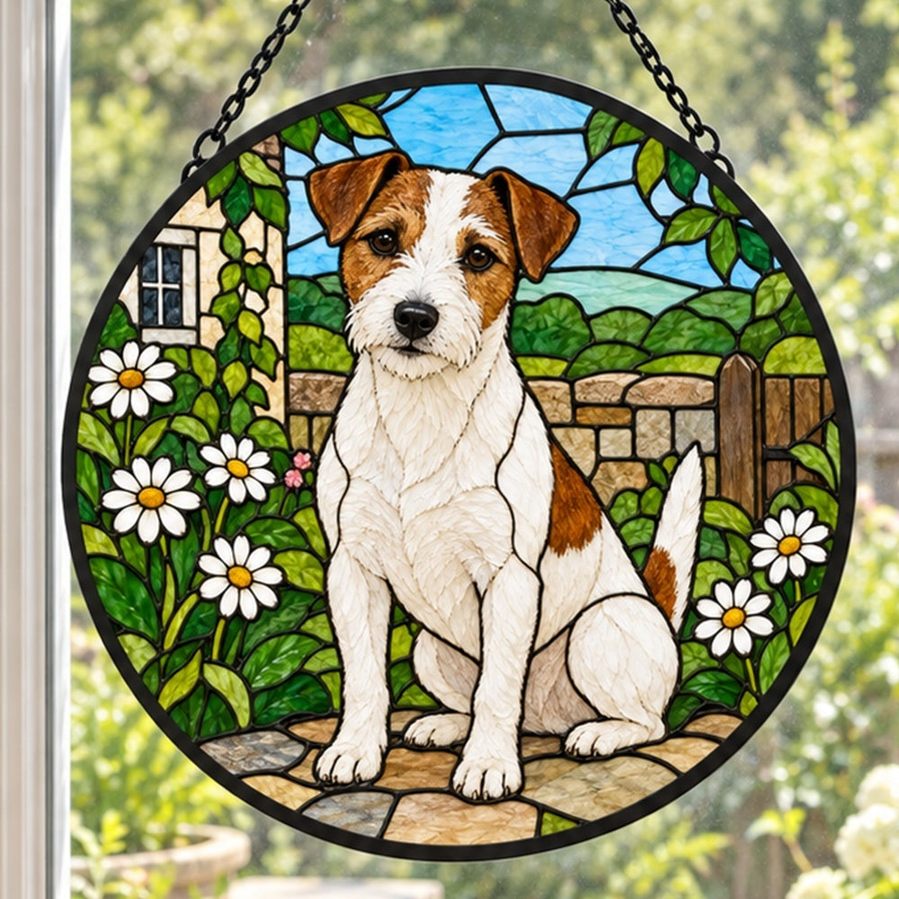 Stained Glass Suncatcher – Jack Russell Terrier